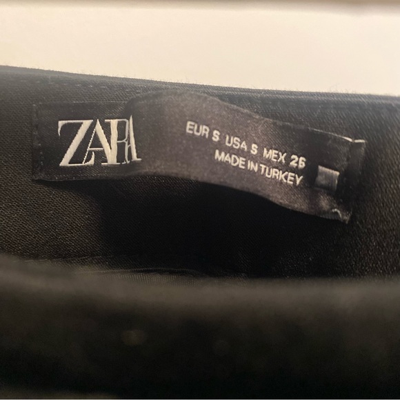 Zara Black Flared Dress Pants with Slits - Picture 5 of 6
